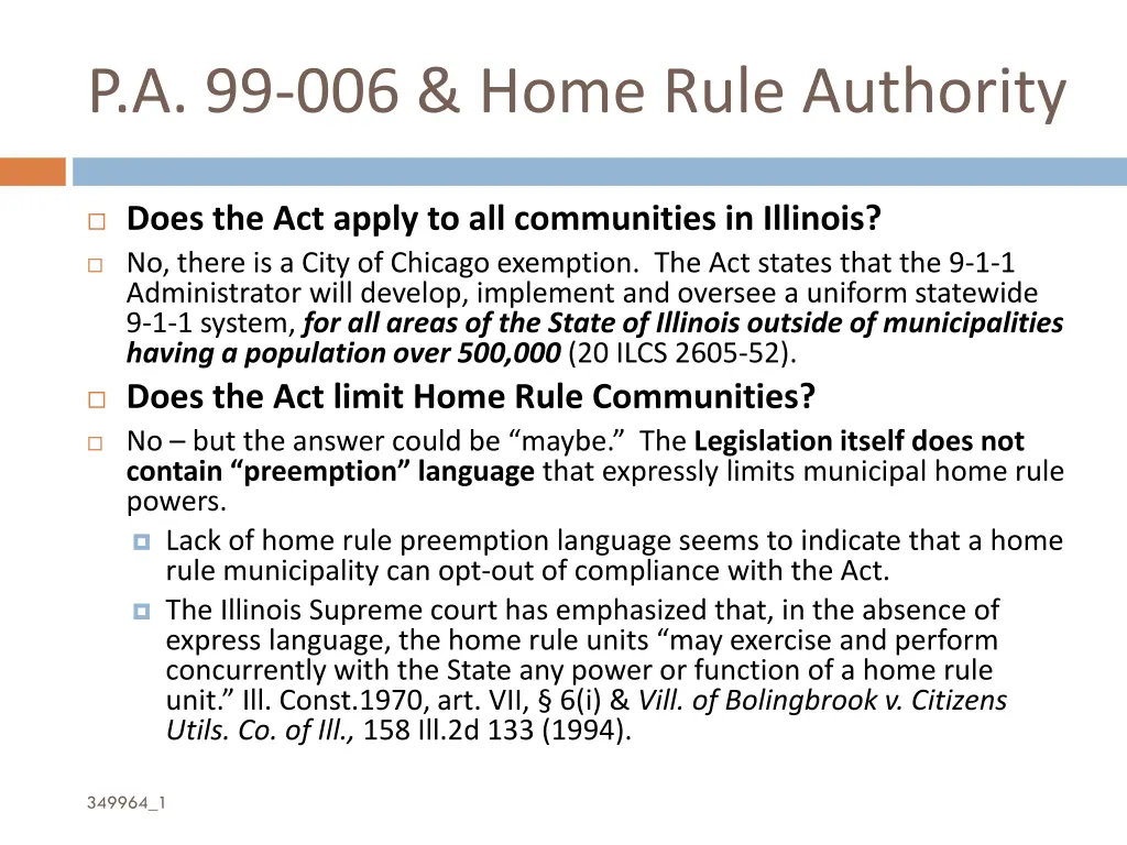 p a 99 006 home rule authority