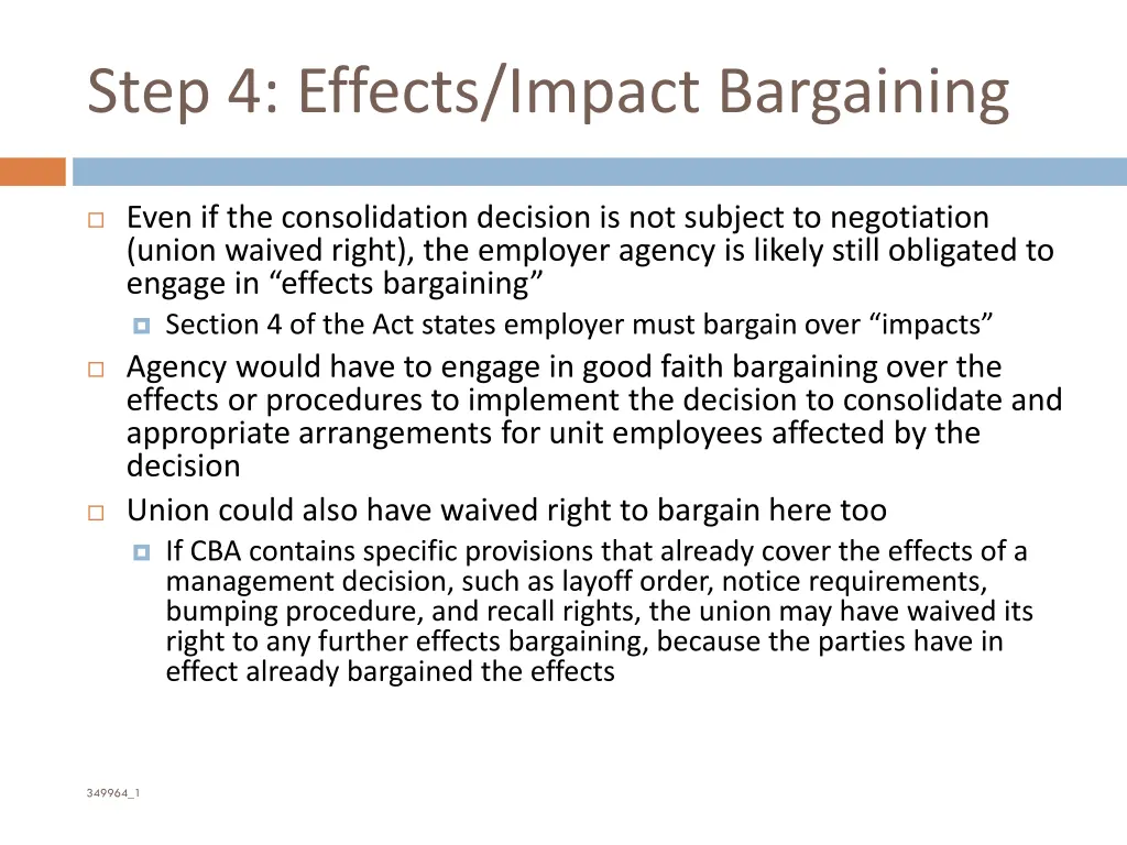 step 4 effects impact bargaining