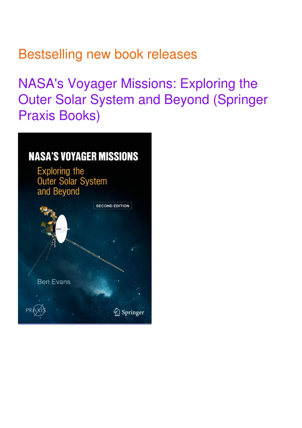 bestselling new book releases nasa s voyager