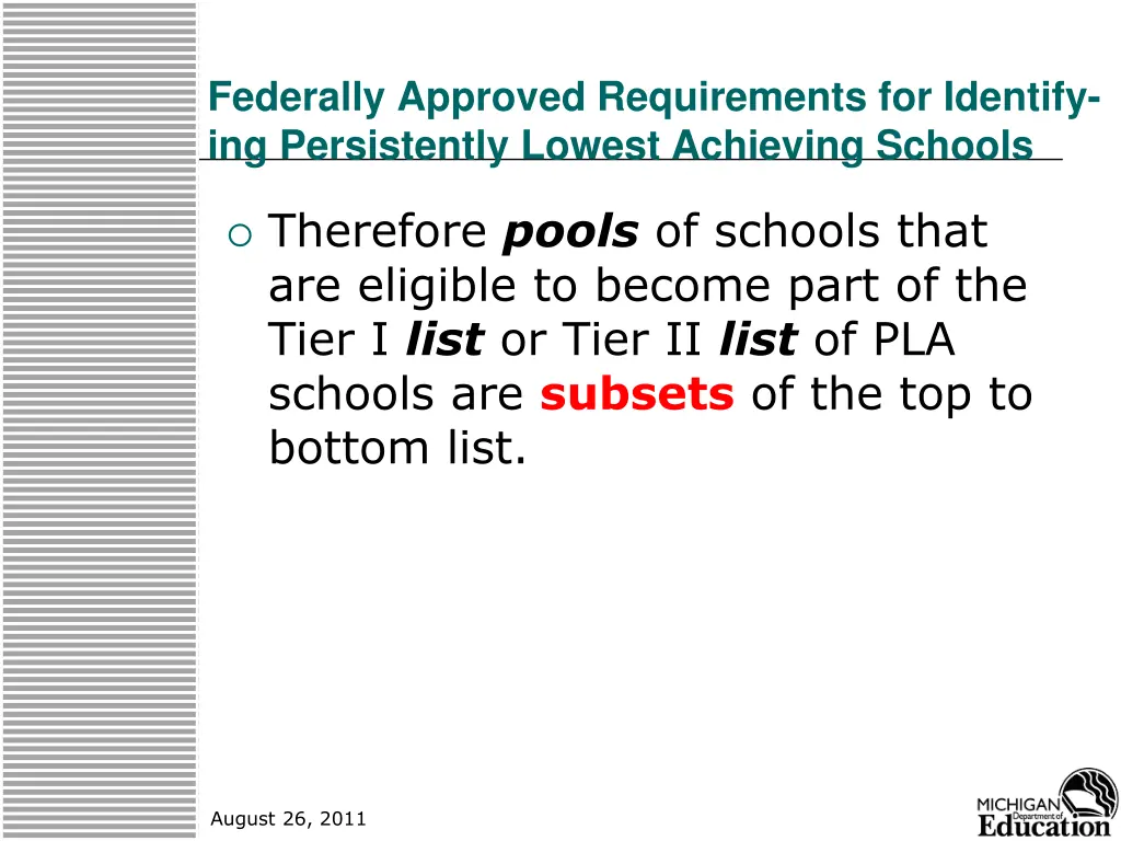 federally approved requirements for identify