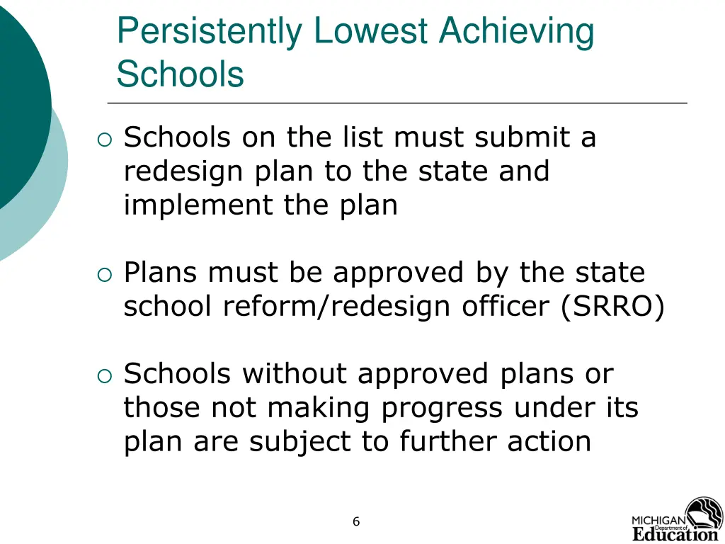 persistently lowest achieving schools 4