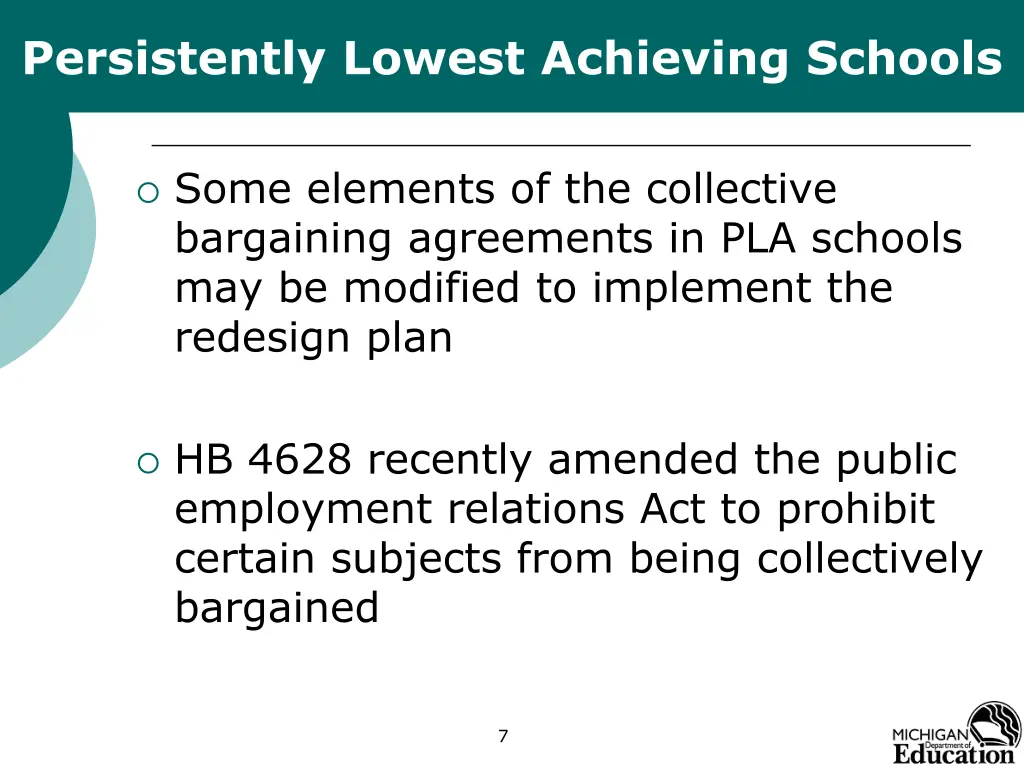 persistently lowest achieving schools 5