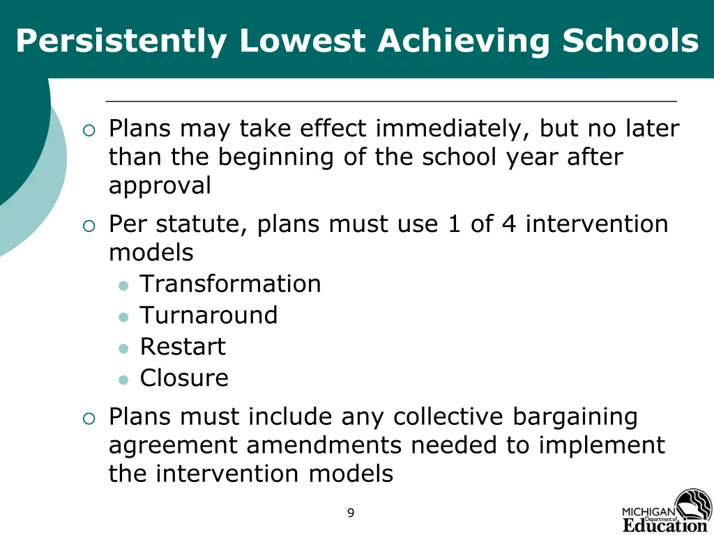 persistently lowest achieving schools 7