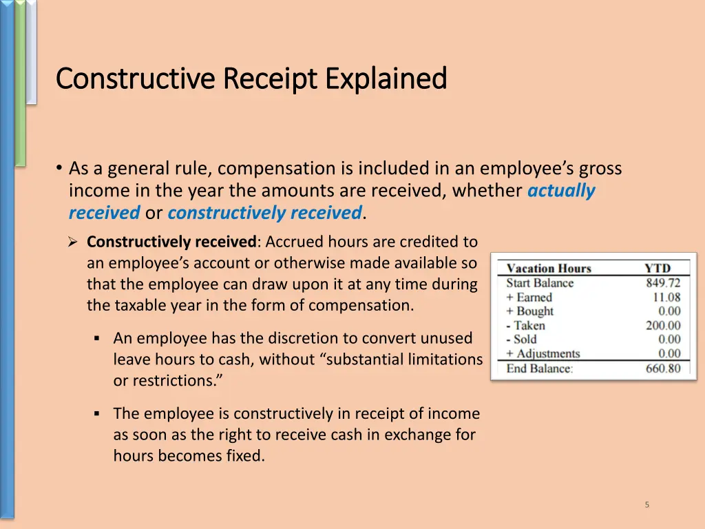 constructive receipt explained constructive 1