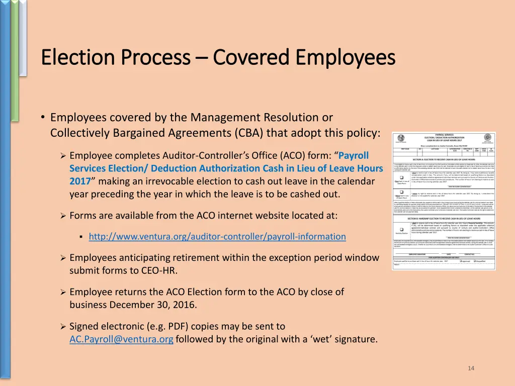 election process election process covered