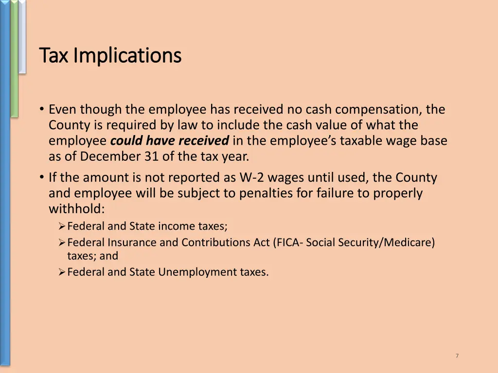 tax implications tax implications 1