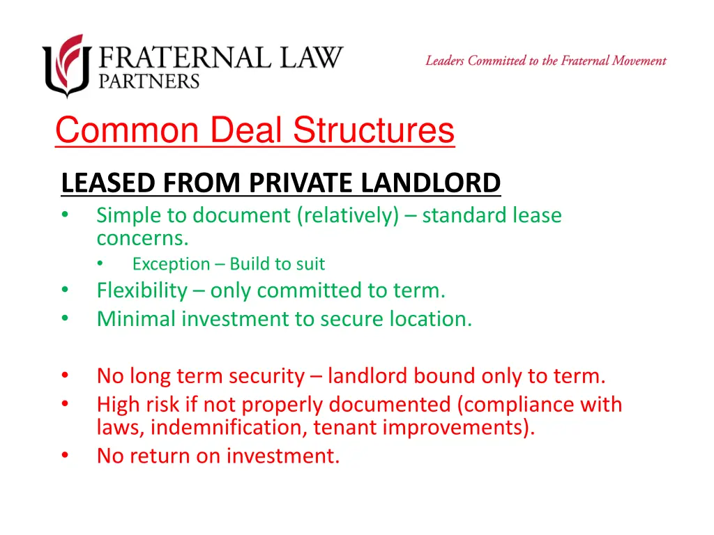 common deal structures 2