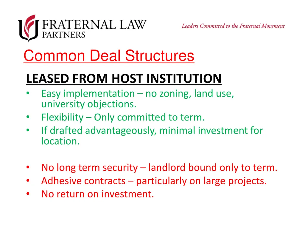 common deal structures 3