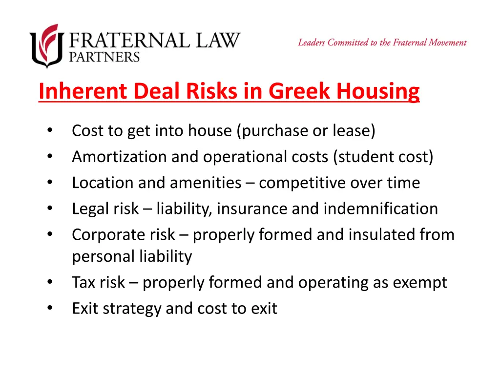 inherent deal risks in greek housing