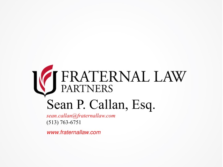 sean p callan esq sean callan@fraternallaw