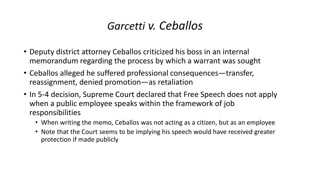 garcetti v ceballos