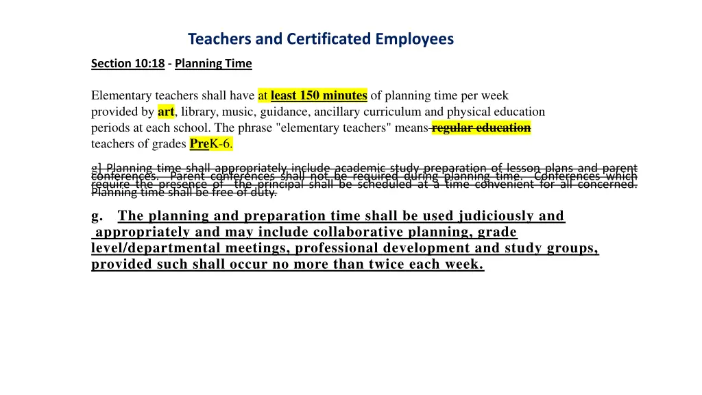 teachers and certificated employees