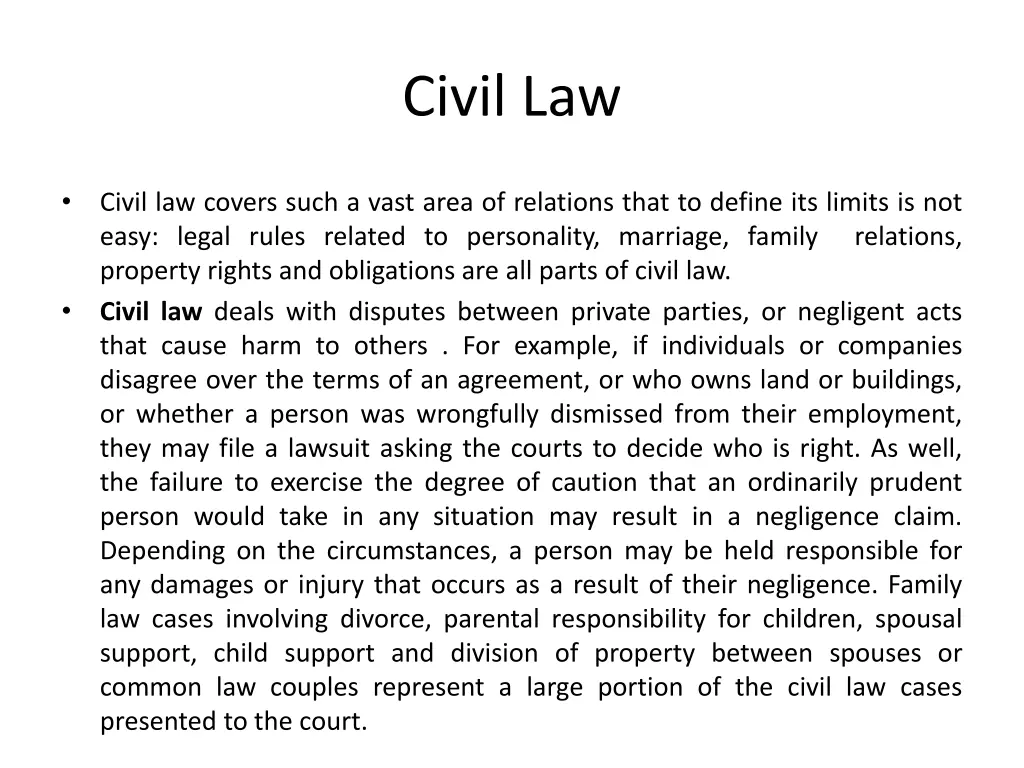 civil law