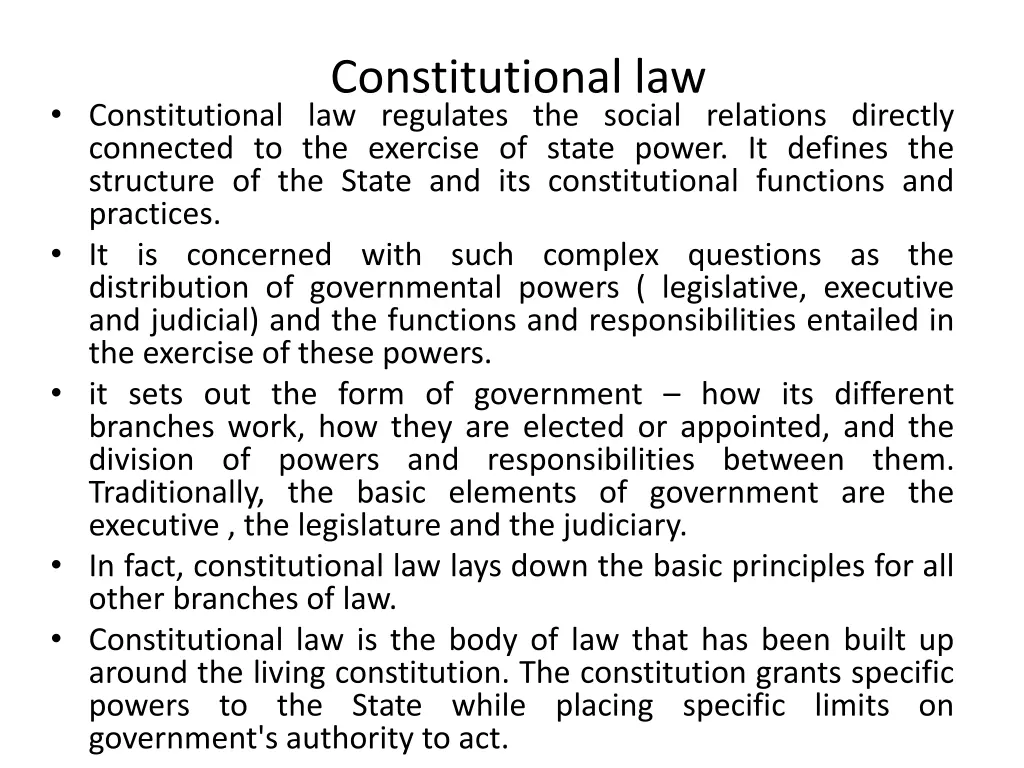 constitutional law