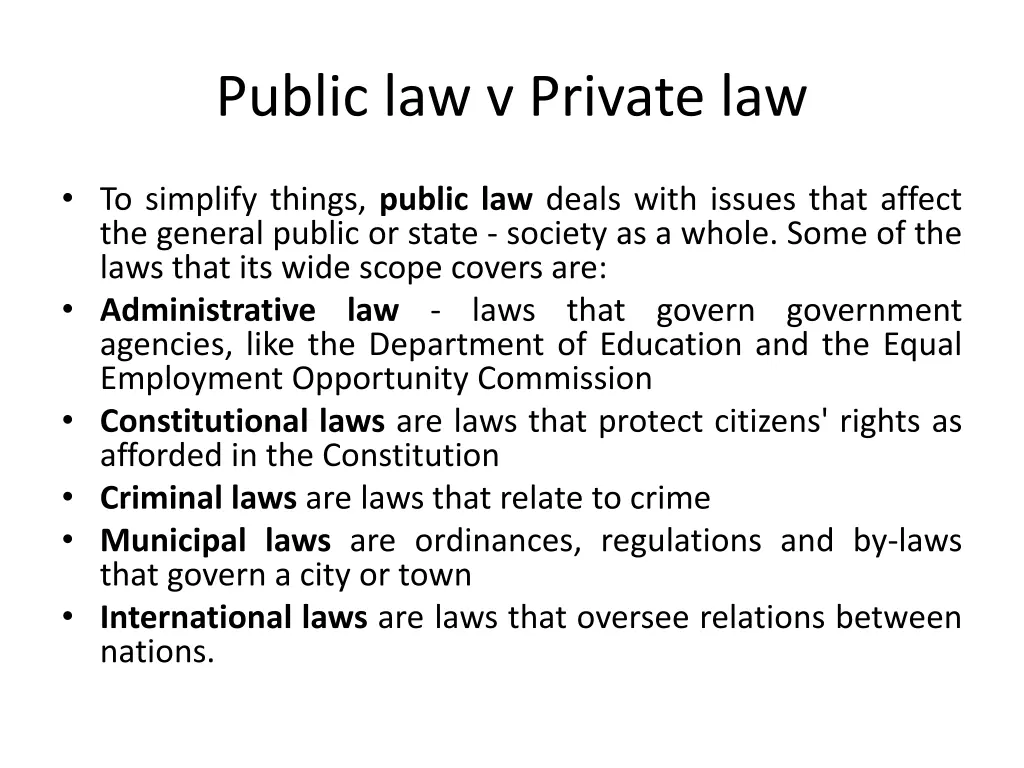 public law v private law 2