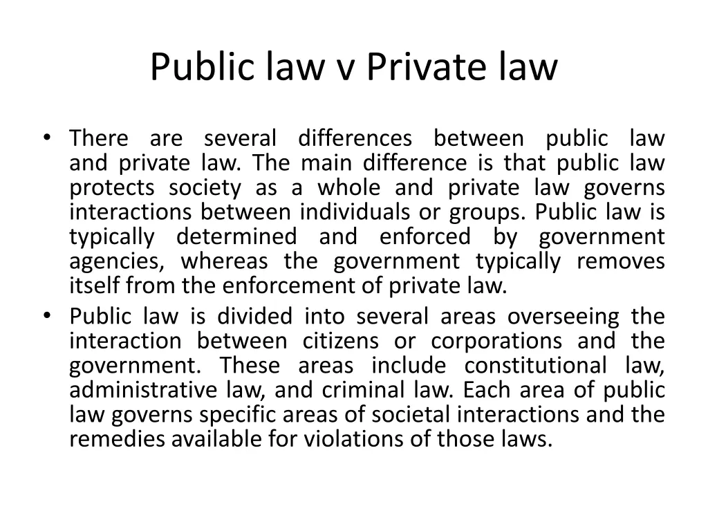 public law v private law 3