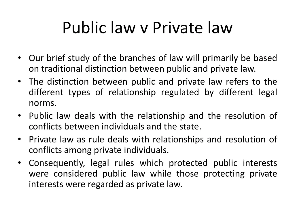 public law v private law