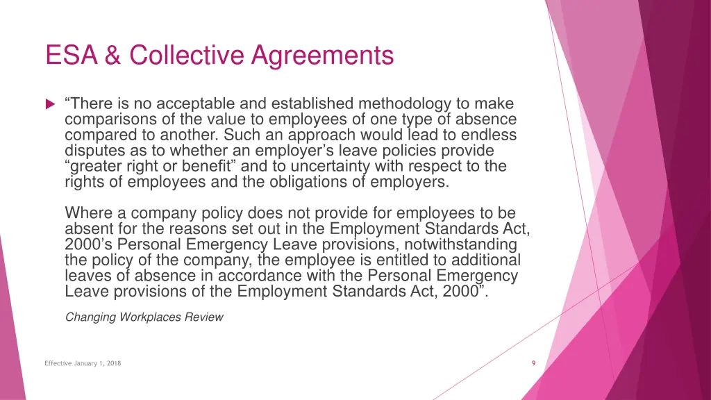 esa collective agreements 1