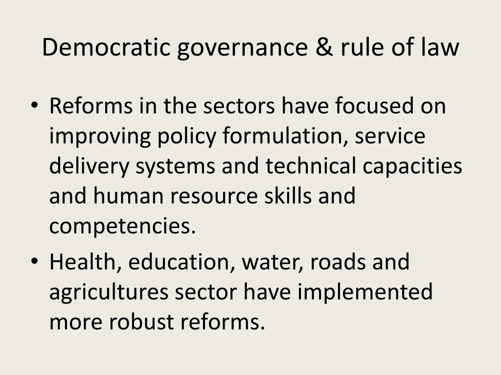 democratic governance rule of law