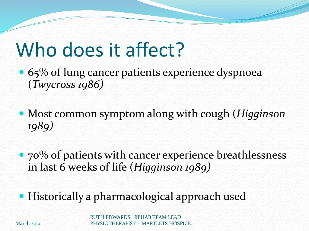 who does it affect 65 of lung cancer patients