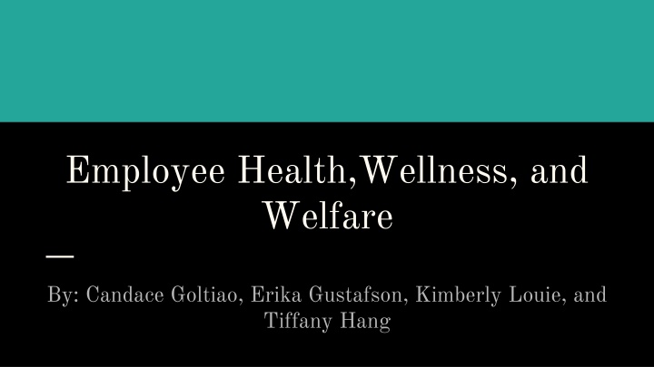 employee health wellness and welfare