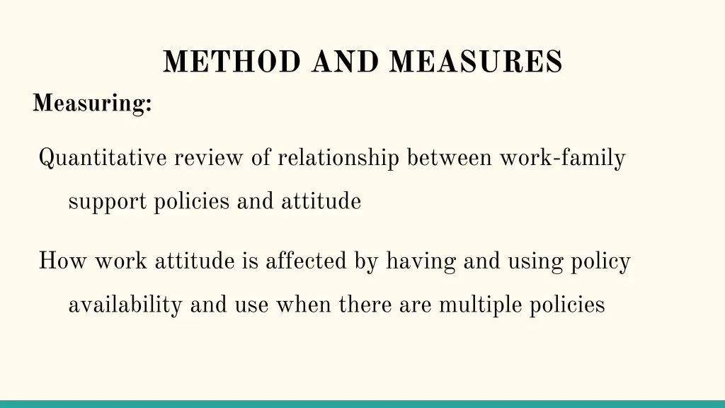 method and measures 2