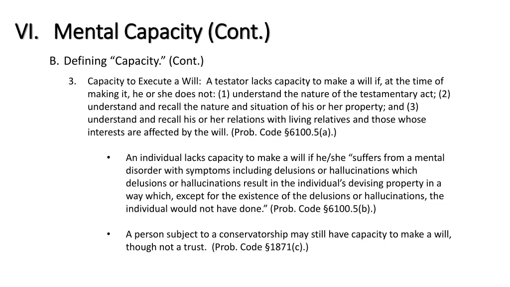 vi vi mental capacity cont mental capacity cont 1