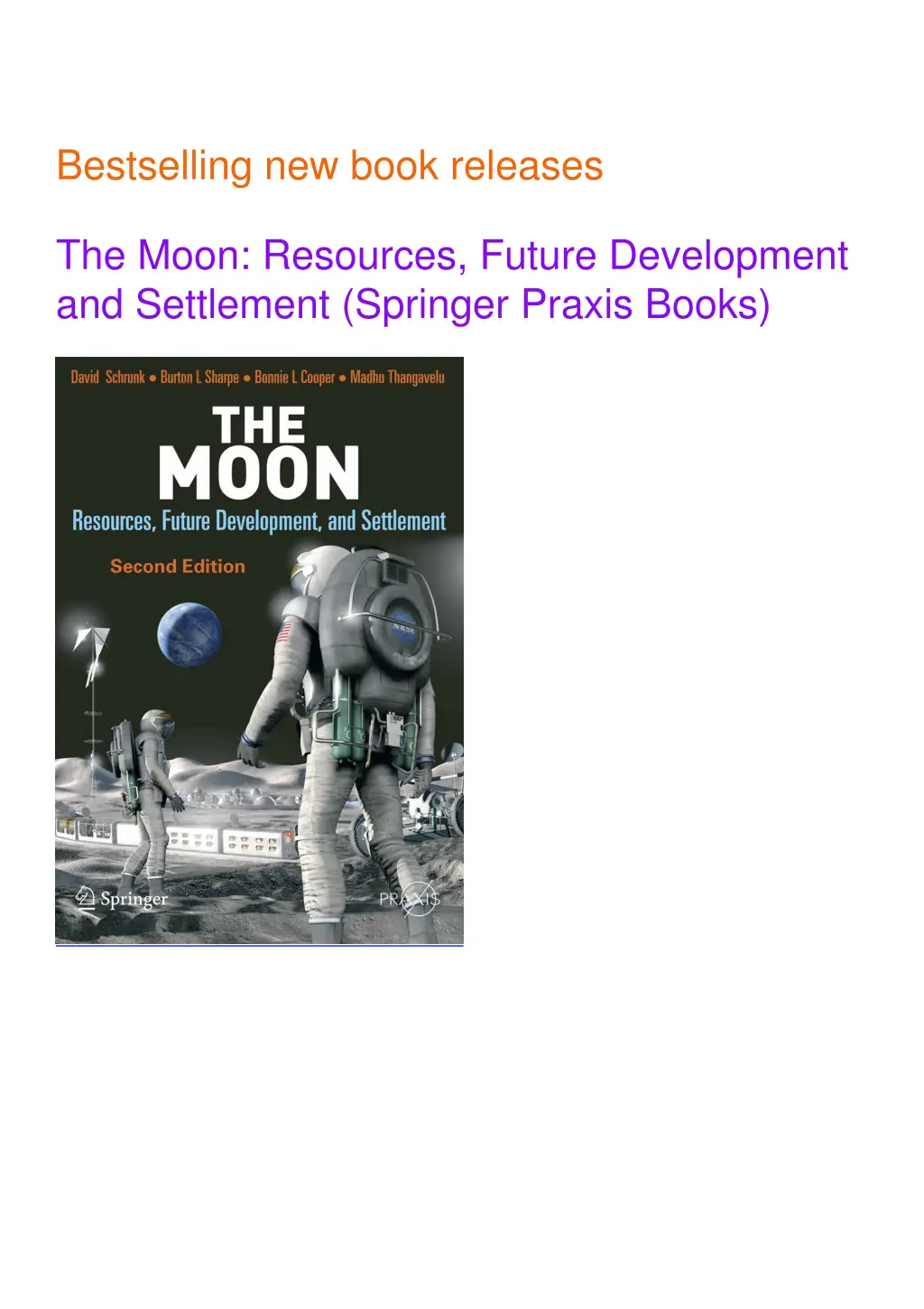 bestselling new book releases the moon resources