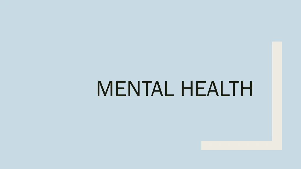 mental health