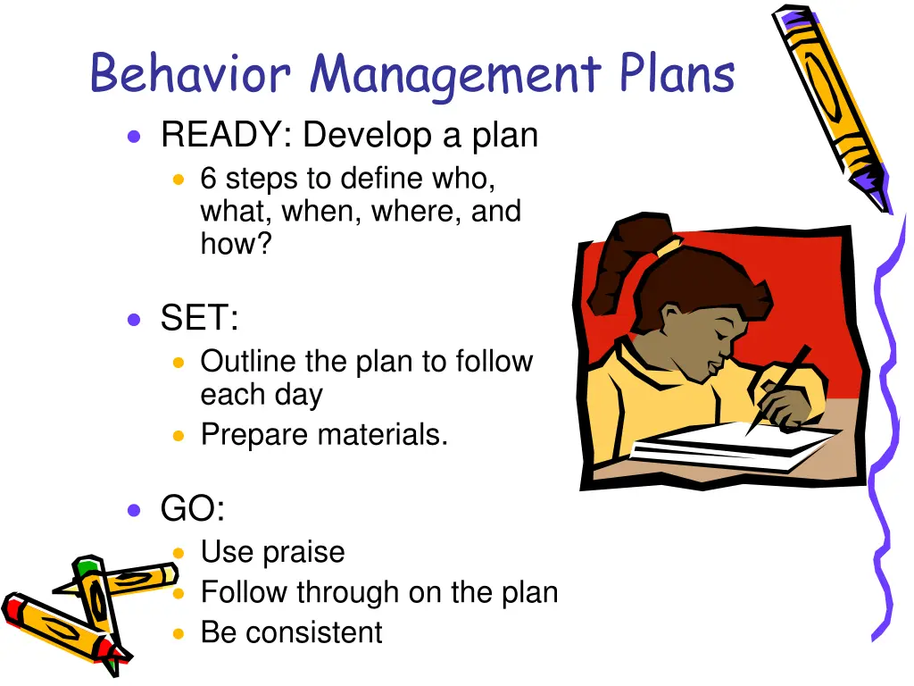 behavior management plans ready develop a plan