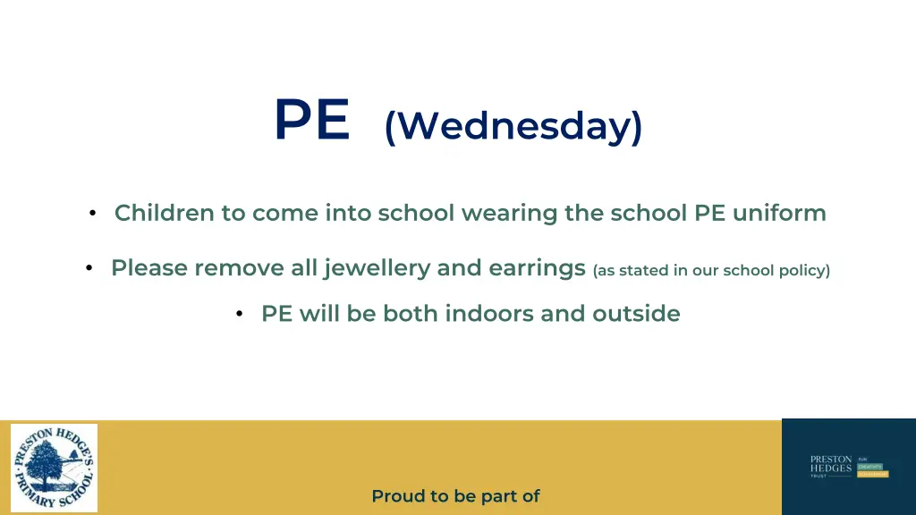 pe wednesday