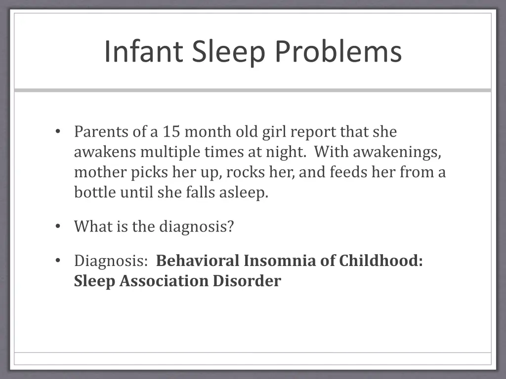 infant sleep problems 1