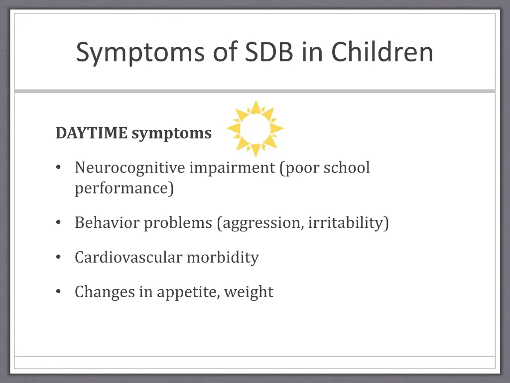 symptoms of sdb in children 1