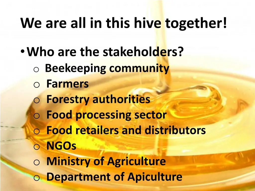 we are all in this hive together