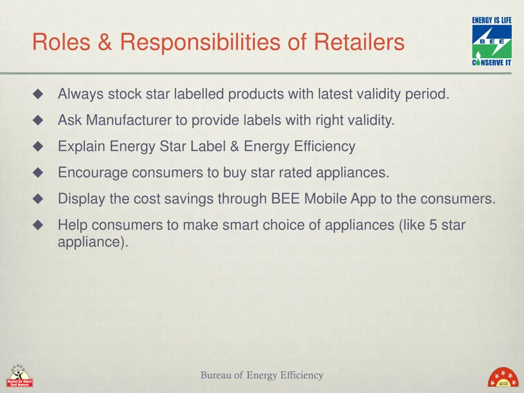 roles responsibilities of retailers