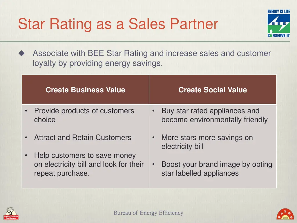 star rating as a sales partner