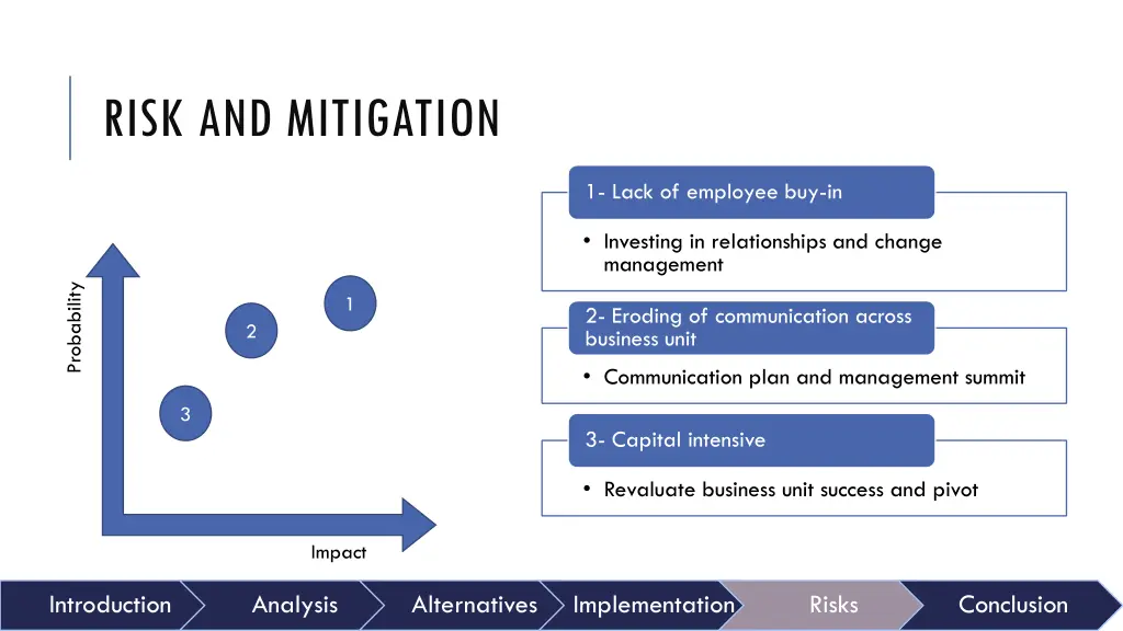 risk and mitigation