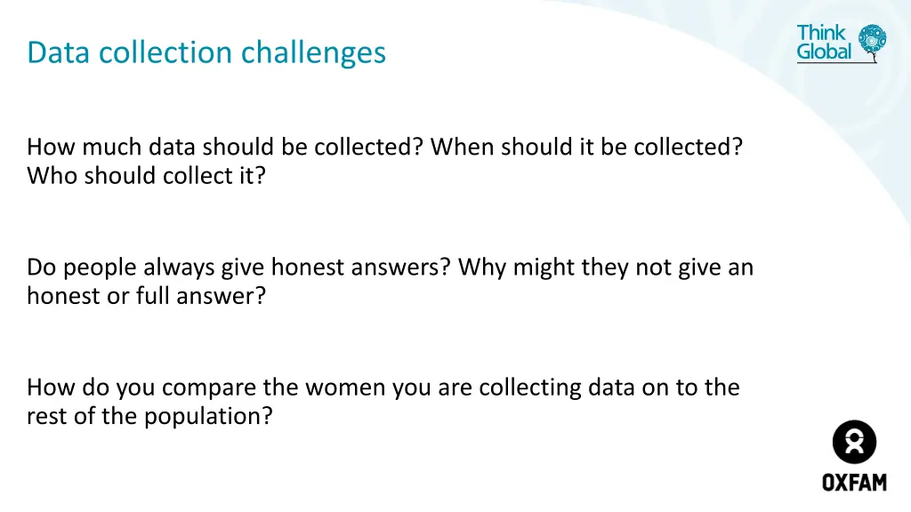 data collection challenges