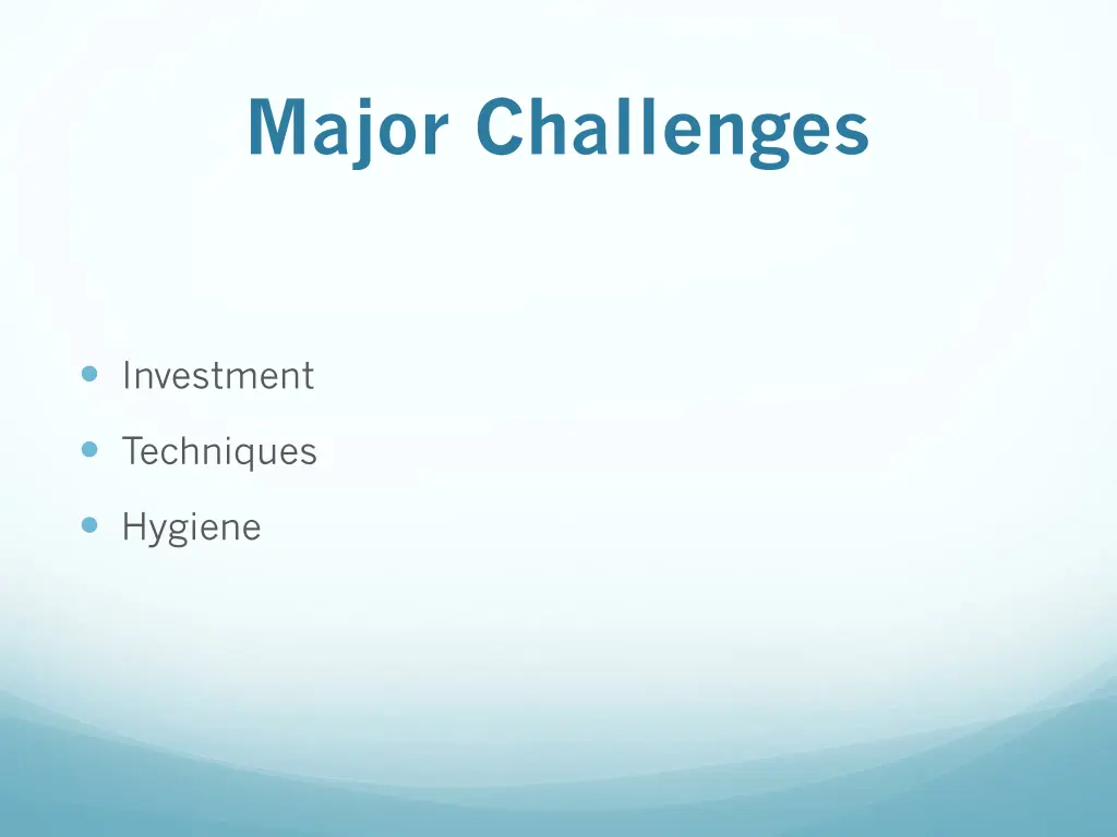 major challenges