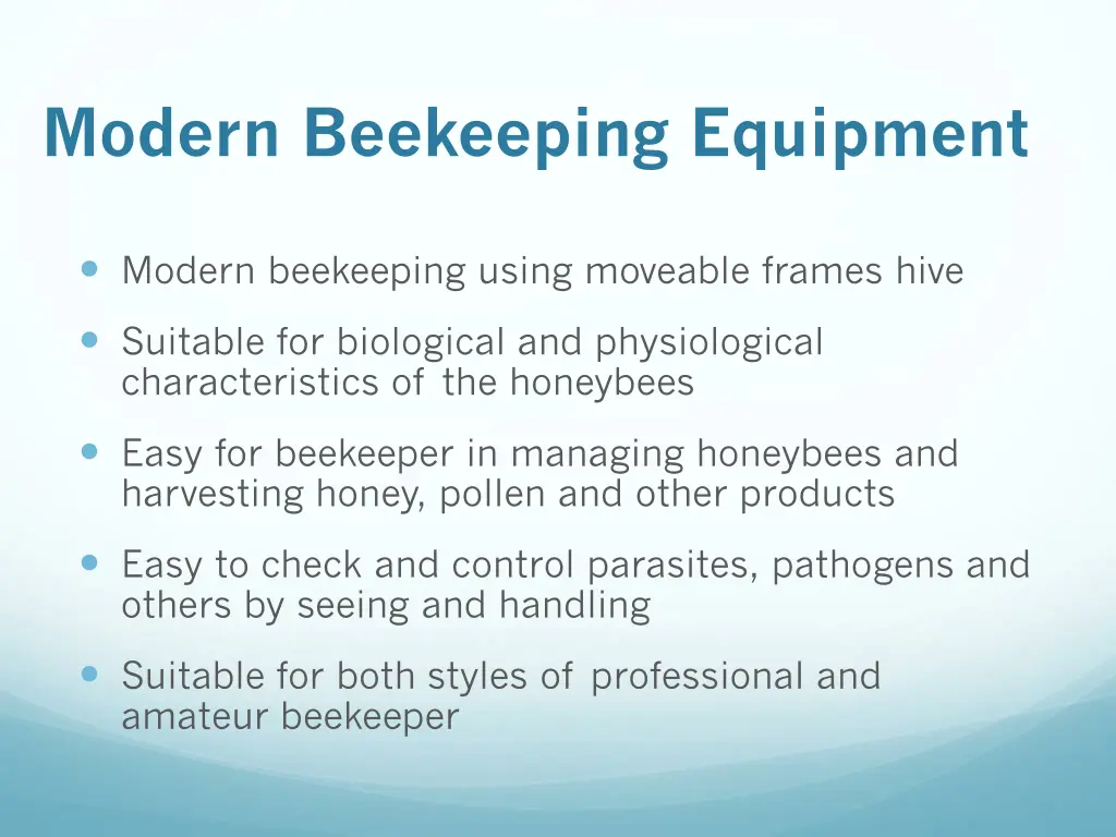 modern beekeeping equipment