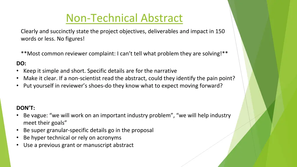 non technical abstract