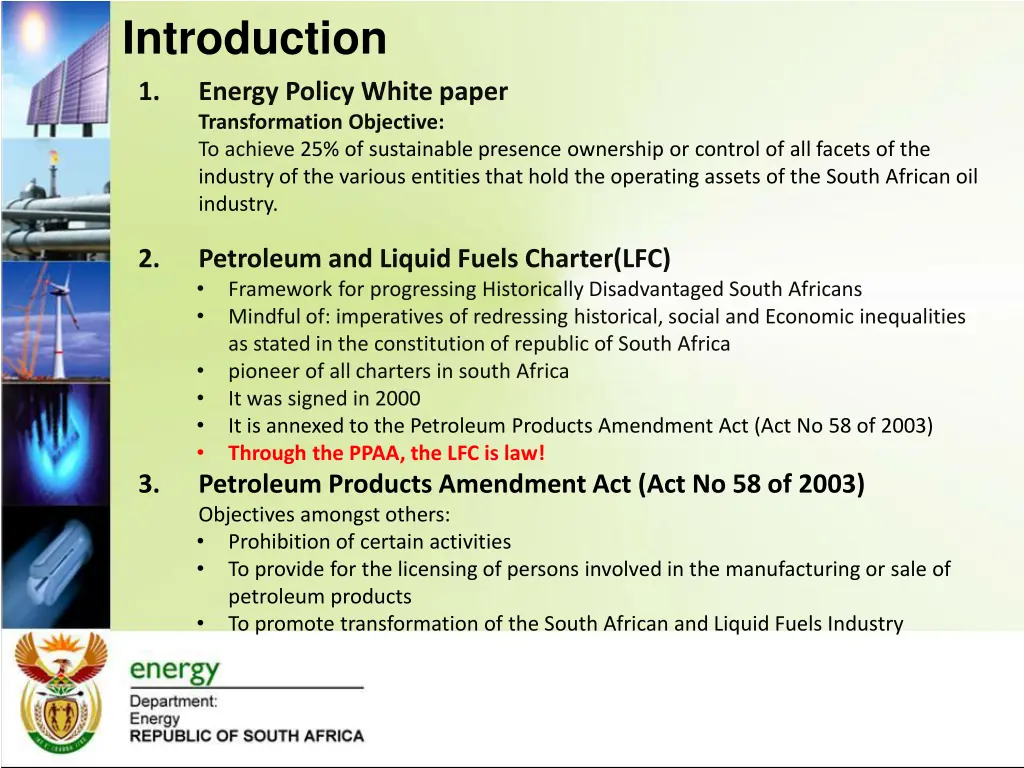 introduction 1 energy policy white paper