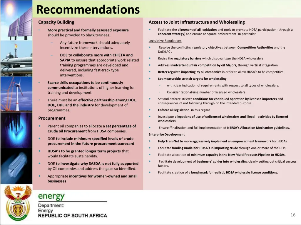 recommendations 1