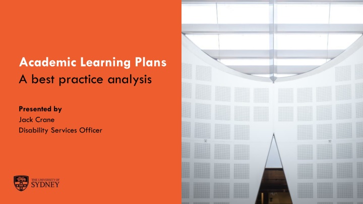 academic learning plans a best practice analysis