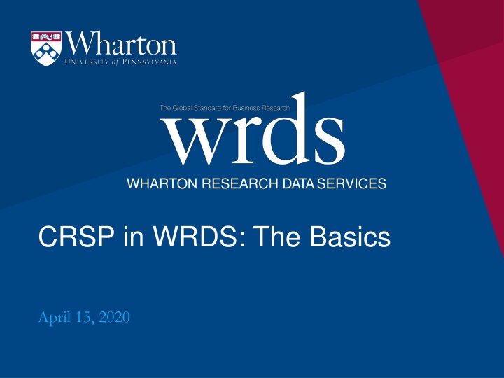 wharton research dataservices