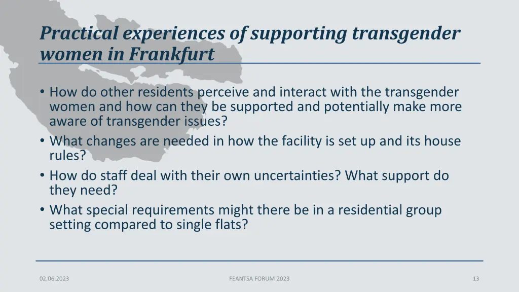 practical experiences of supporting transgender 2