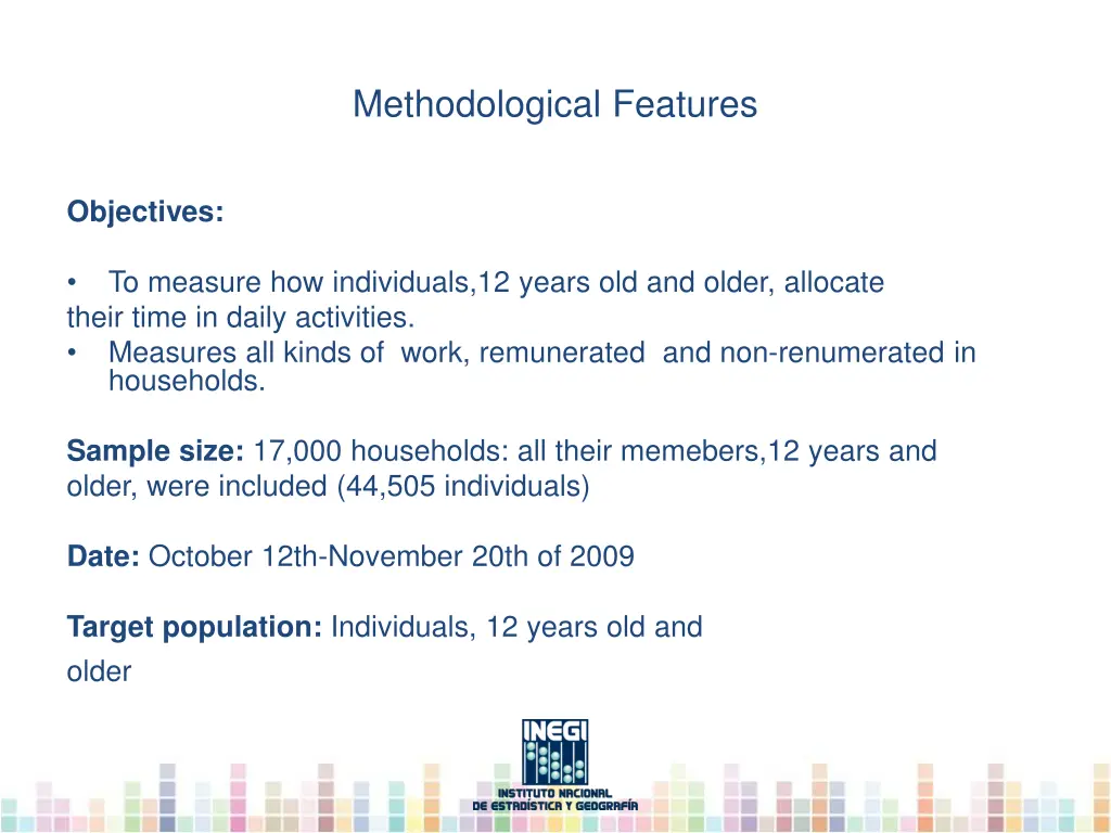 methodological features