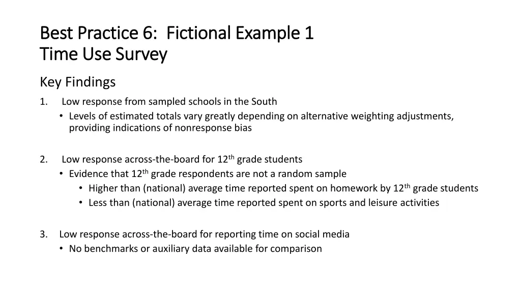 best practice 6 fictional example 1 best practice