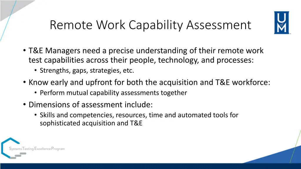 remote work capability assessment