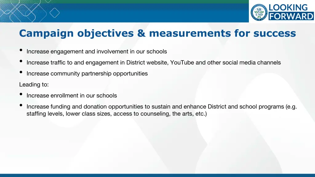 campaign objectives measurements for success